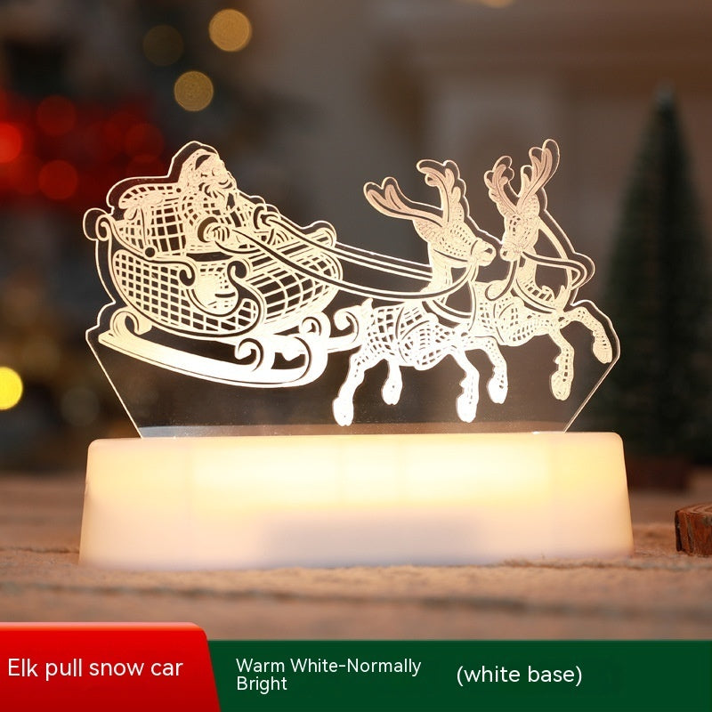 3D Christmas LED Night Light Acrylic Gift Decor