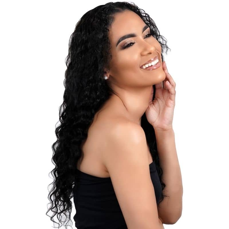 Deep Wave U Part 100% Human Hair Wig