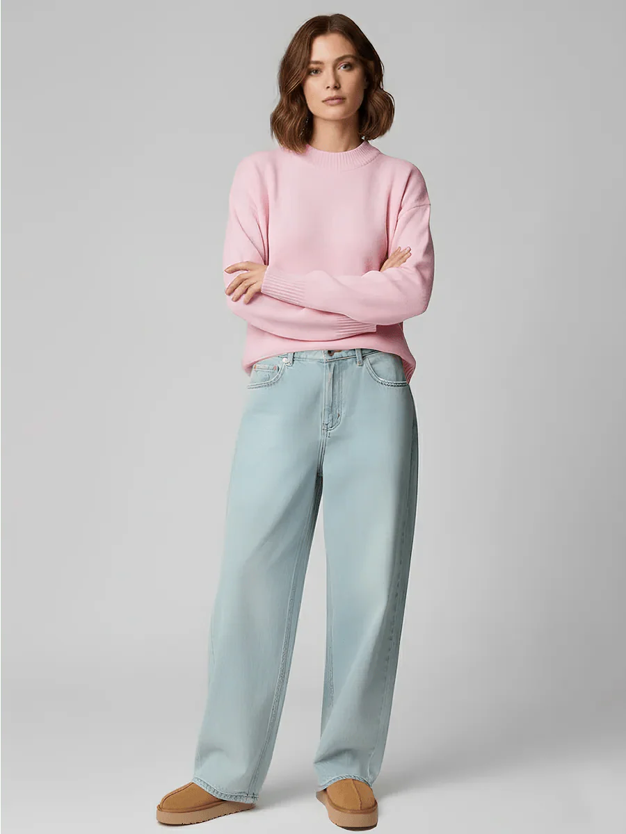 Deidra Crew Neck Pullover Sweater