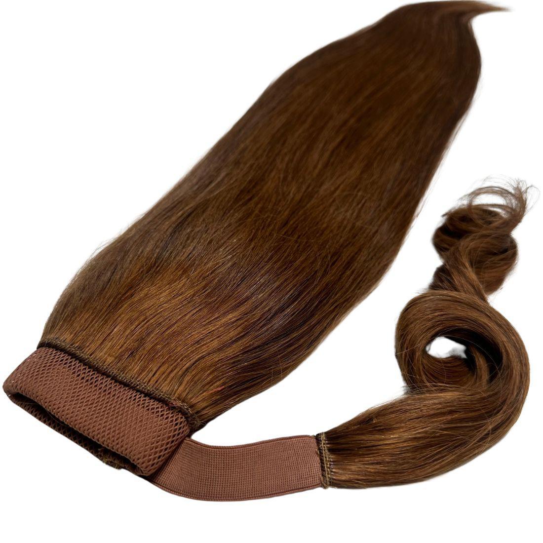 Auburn 100% Human Hair Ponytail Extension