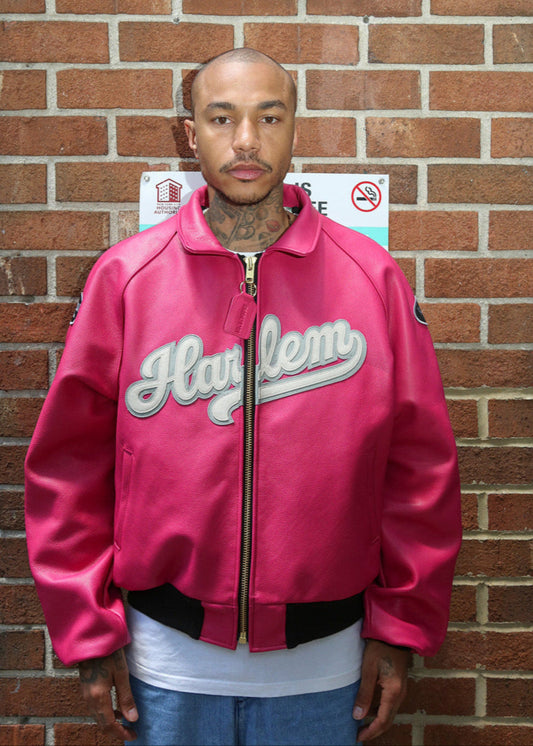 FLY GEENIUS X VANSON | BOMBER JACKET | HARLEM - FUCHSIA