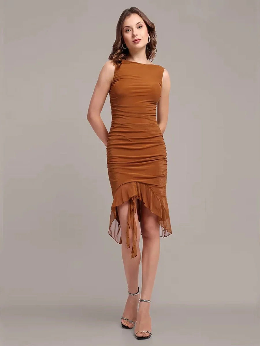 Ifeanyi Summer Slim Skinny Sleeveless Dress
