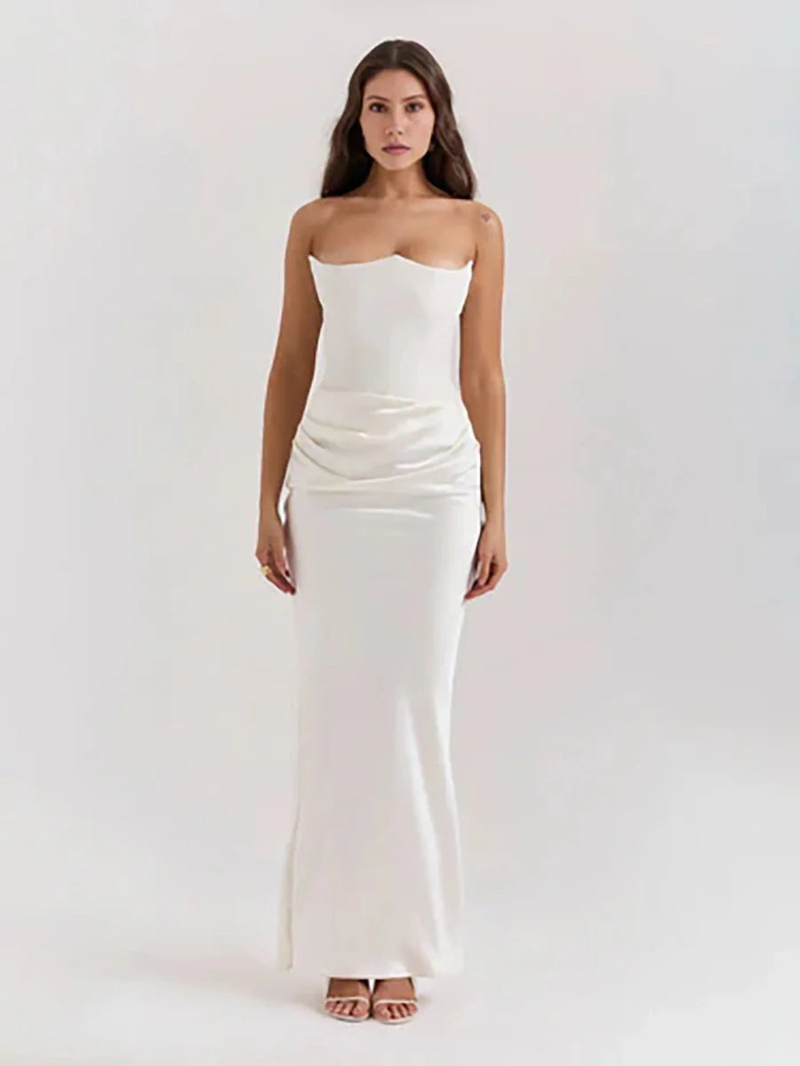 Isaiah Slim Tube Top Long Dress