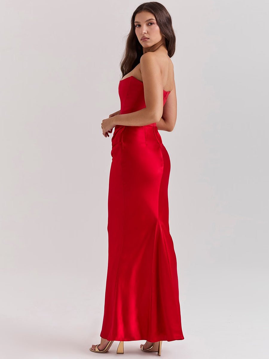 Isaiah Slim Tube Top Long Dress