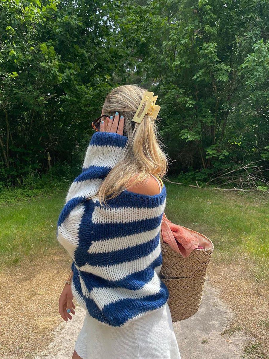 Jaida Loose Striped Pullover Sweater