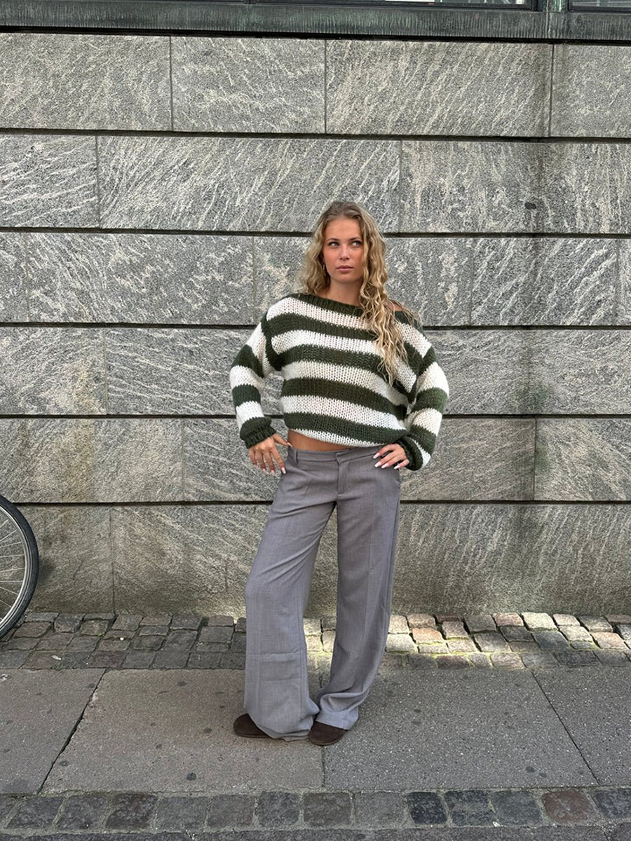 Jaida Loose Striped Pullover Sweater