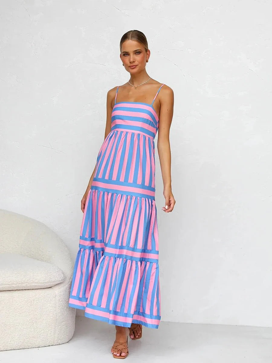 Jeffry Long Dress With Pockets Neck Backless