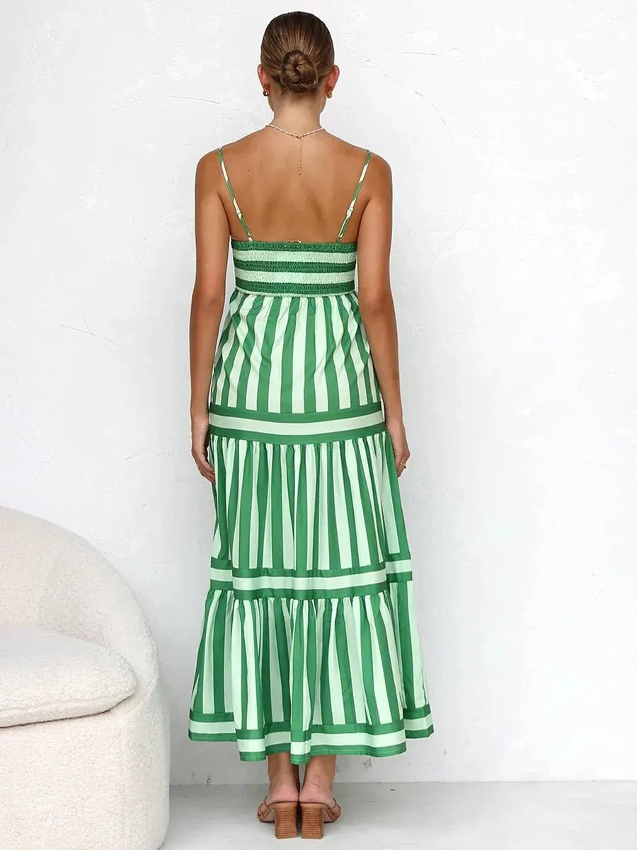 Jeffry Long Dress With Pockets Neck Backless