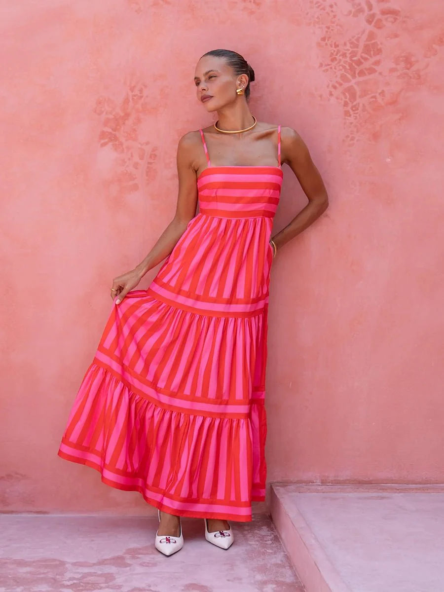 Jeffry Long Dress With Pockets Neck Backless