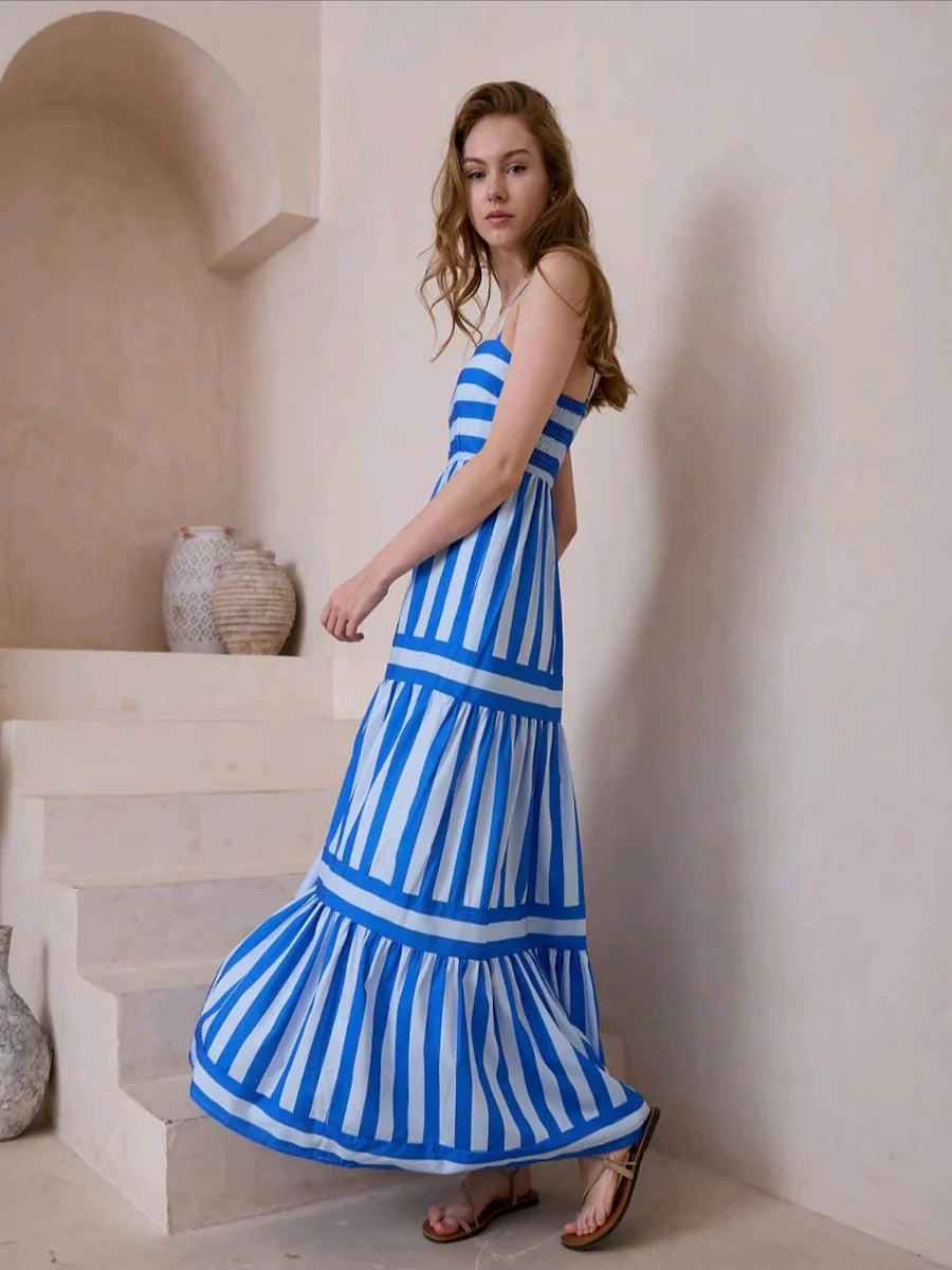 Jeffry Long Dress With Pockets Neck Backless