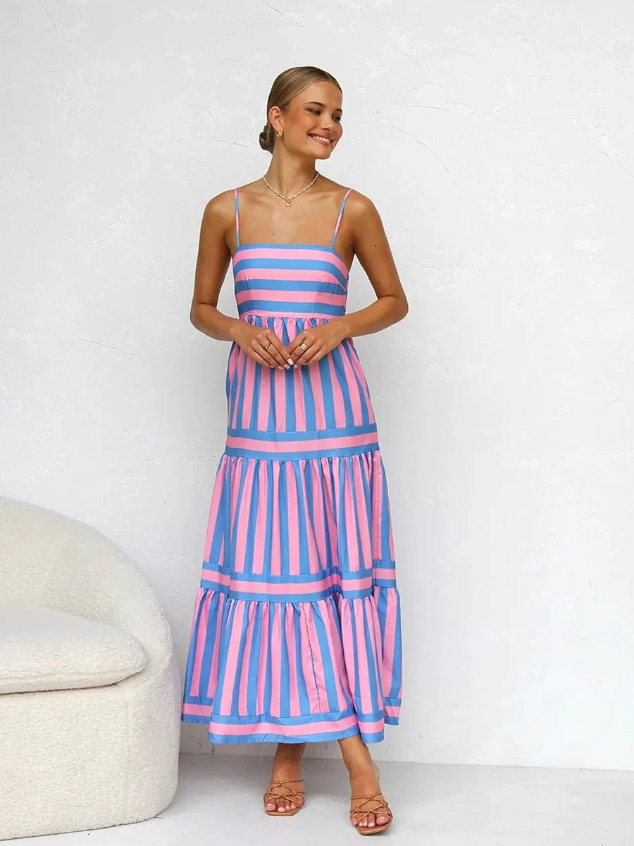 Jeffry Long Dress With Pockets Neck Backless