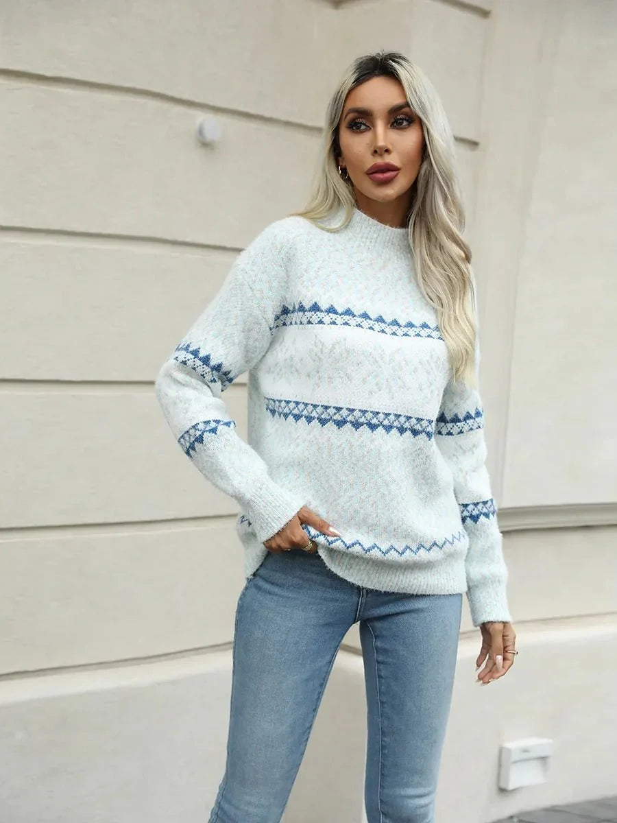 Kensley Turtleneck Snowflake Sweater