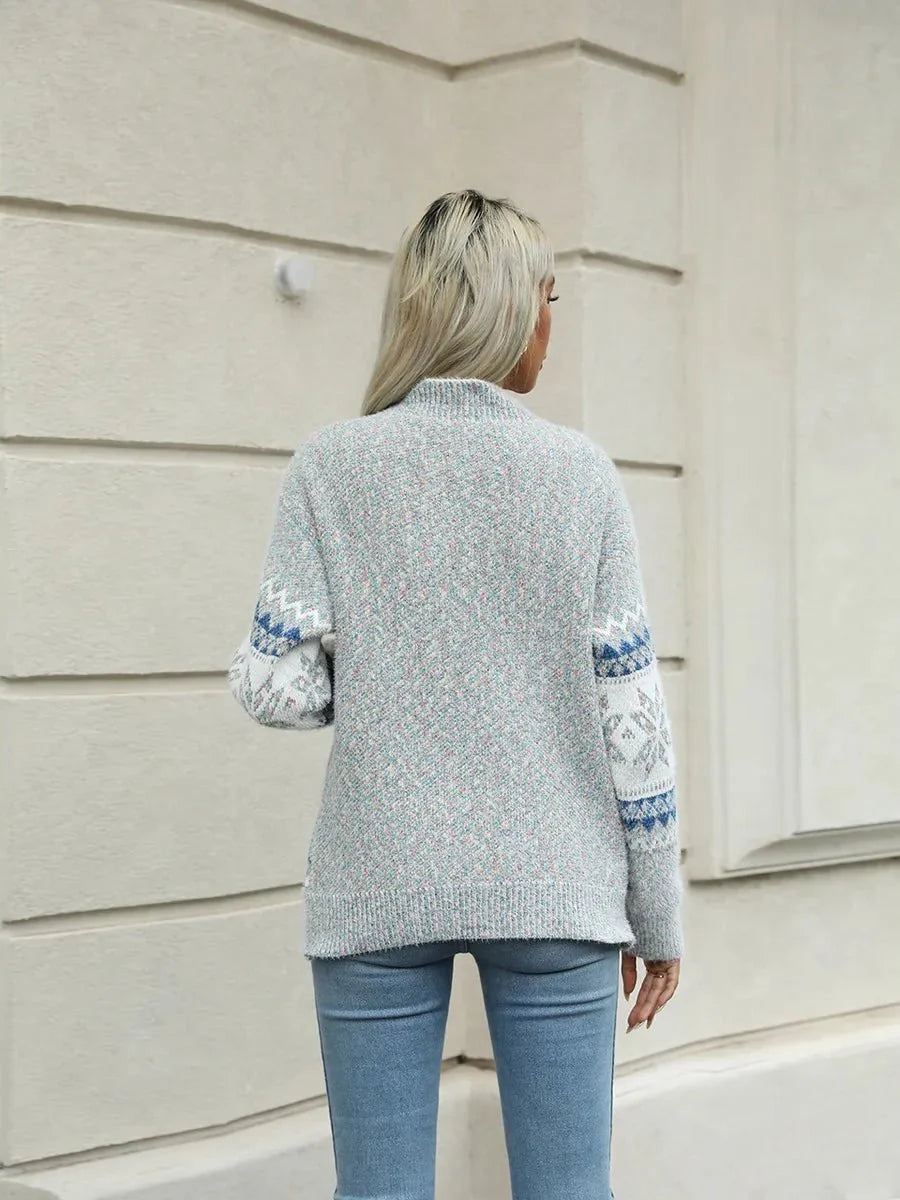 Kensley Turtleneck Snowflake Sweater