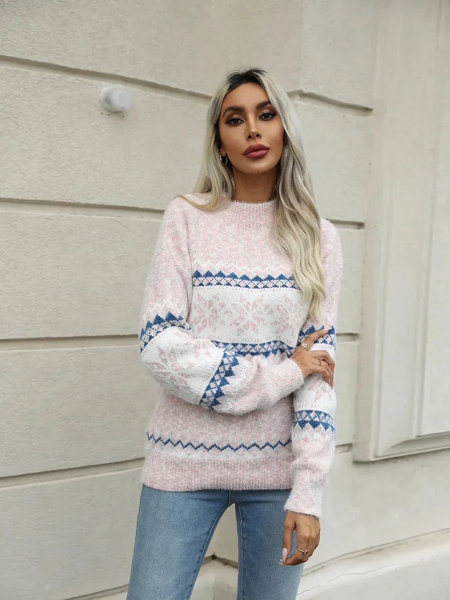 Kensley Turtleneck Snowflake Sweater
