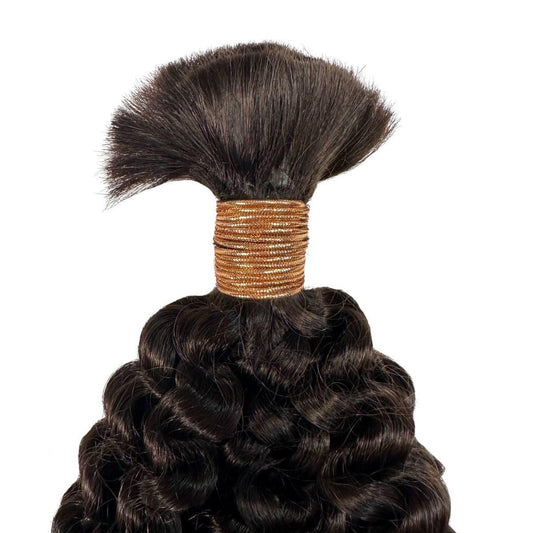Kinky Curly Bulk 100% Human Braiding Hair