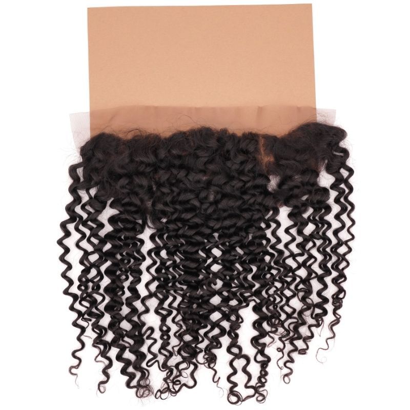 Kinky Curly 13x4 Transparent Lace Human Hair Frontal