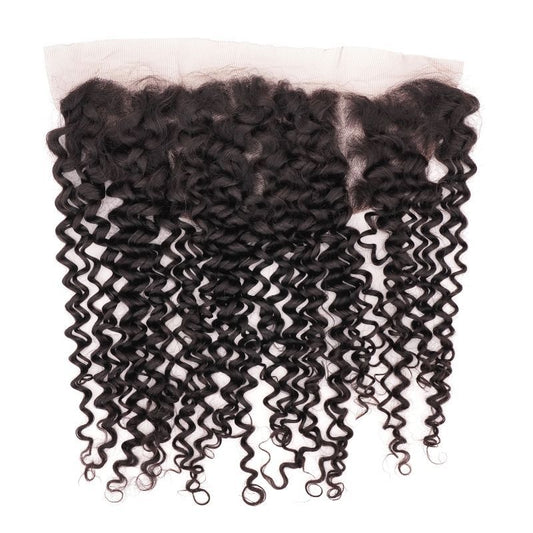 Kinky Curly 13x4 Transparent Lace Human Hair Frontal