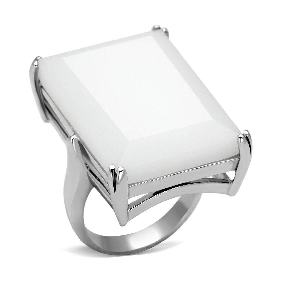 VacationGrabs Large Gemstone Sterling Silver Ring