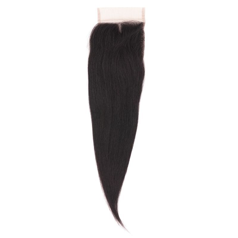 Malaysian Straight 4x4 Transparent Lace Human Hair Closure