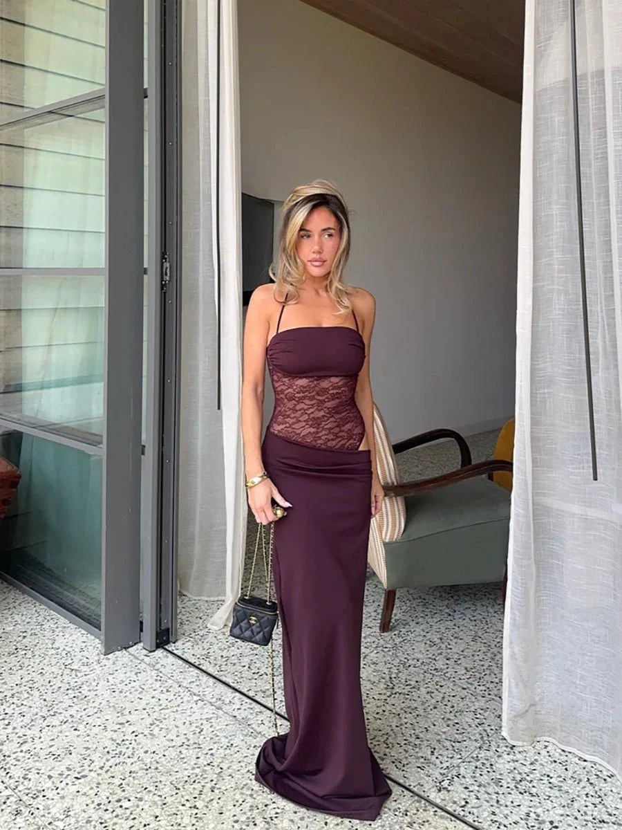 Myron Sexy Lace Long Dresses