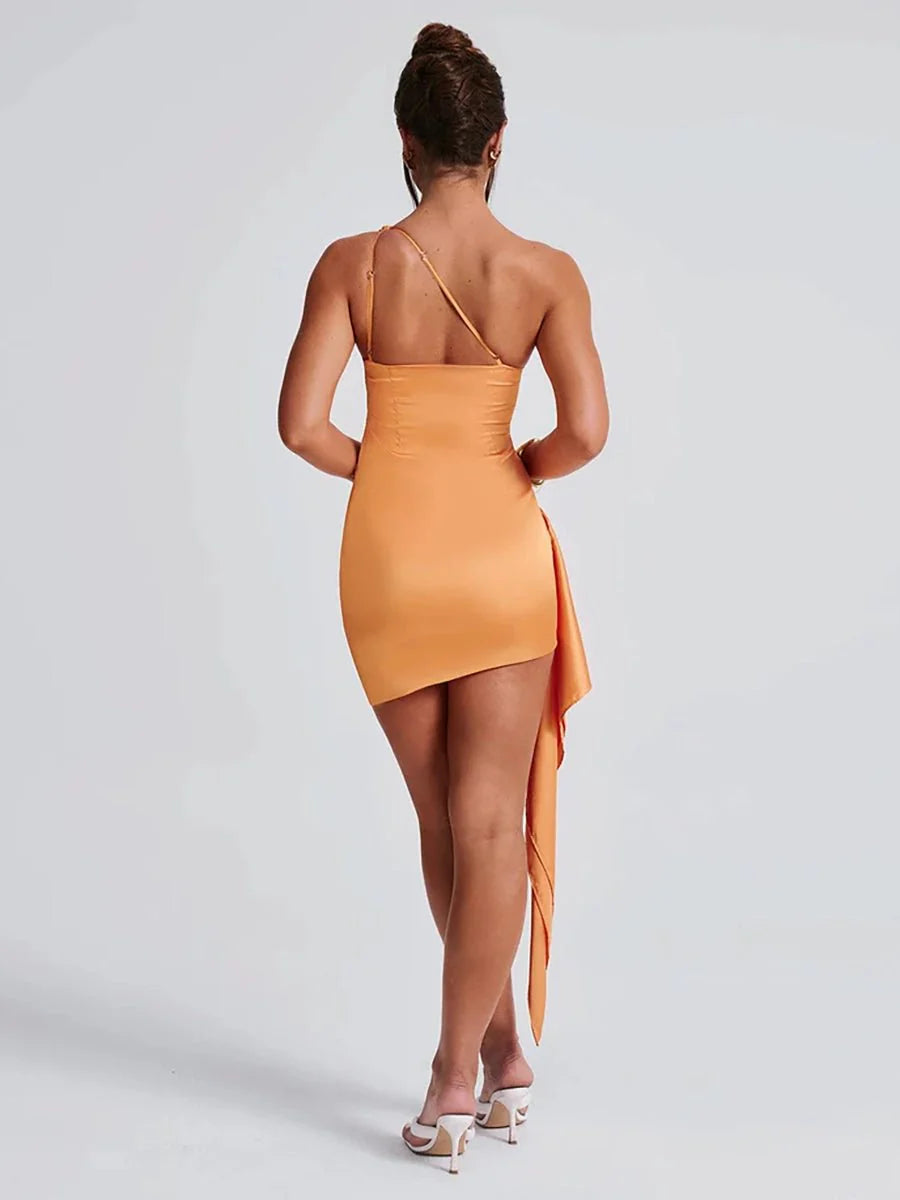 Naomi One-shoulder Sleeveless Dress