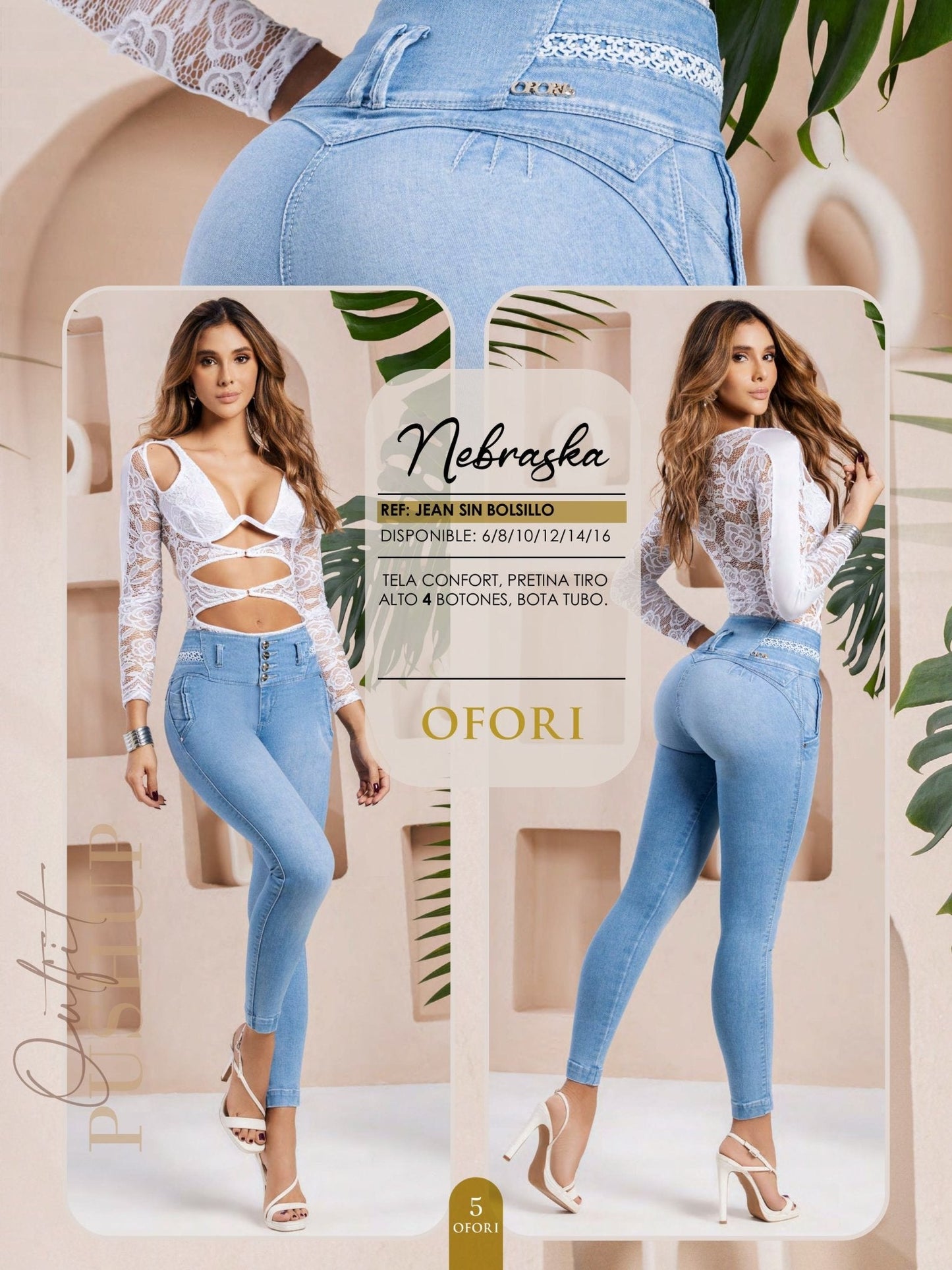 Nebraska 100% Authentic Colombian Push Up Jeans