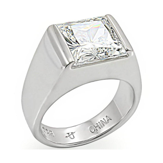 VacationGrabs Princess Cut Sterling Silver Ring
