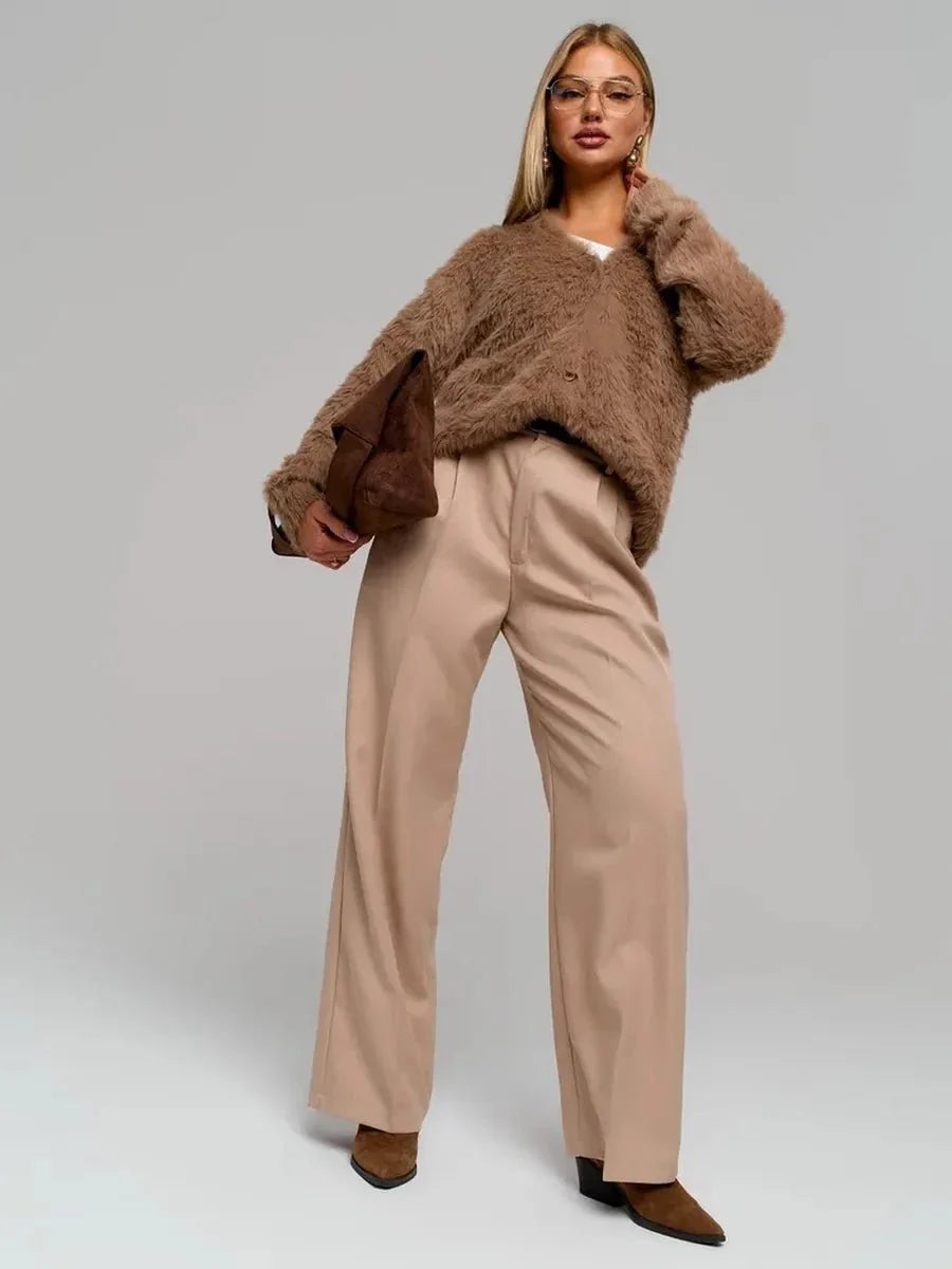 Priya Loose V-neck Sweater