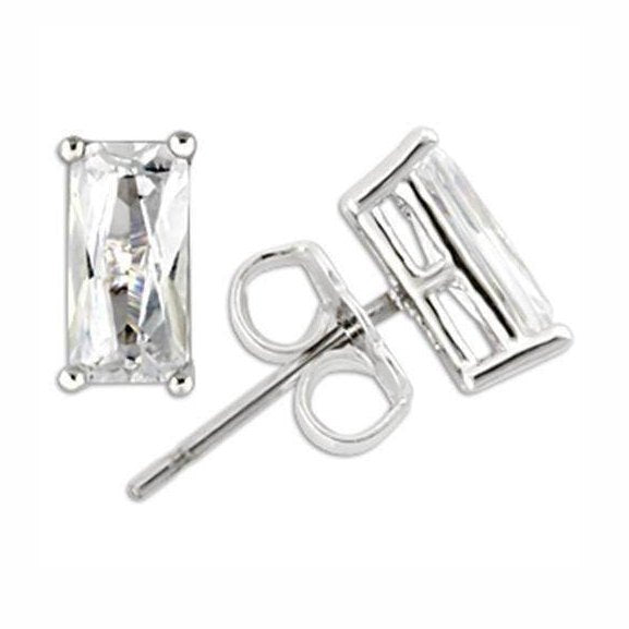 VacationGrabs Rhodium 925 Sterling Silver Earrings