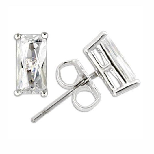 VacationGrabs Rhodium 925 Sterling Silver Earrings