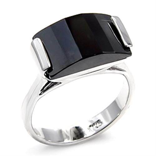 Women's Rings - 6X506 - Rhodium 925 Sterling Silver Ring