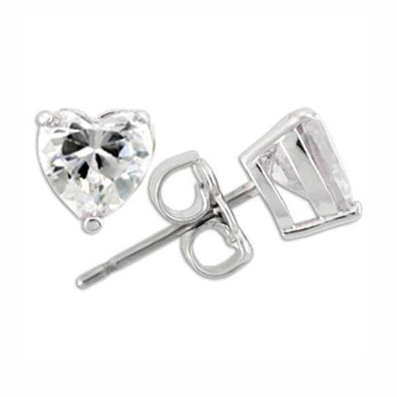 VacationGrabs Rhodium 925 Sterling Silver Stud Earrings