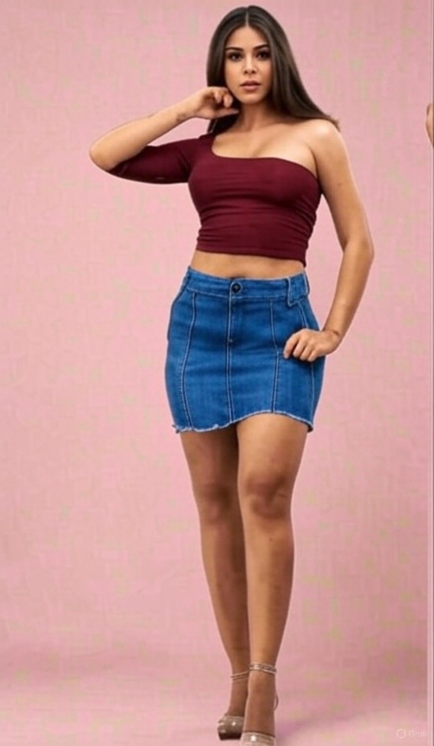 7030 100%  Authentic Colombian  Push Up SKIRT