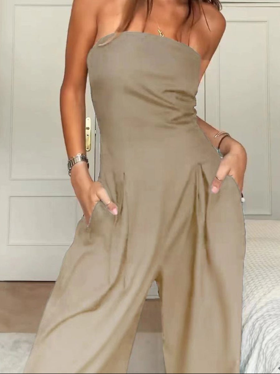 Samir Loose Tube-top Jumpsuit