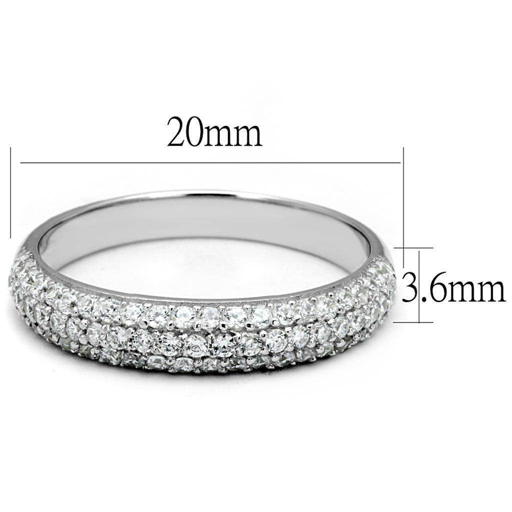 VacationGrabs Sterling Silver Band for Women - Elegant Ring