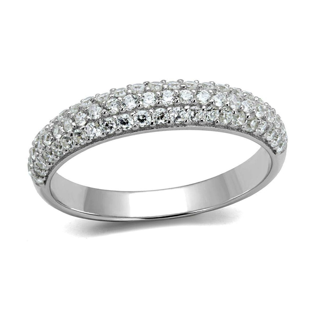 VacationGrabs Sterling Silver Band for Women - Elegant Ring