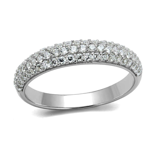 VacationGrabs Sterling Silver Band for Women - Elegant Ring