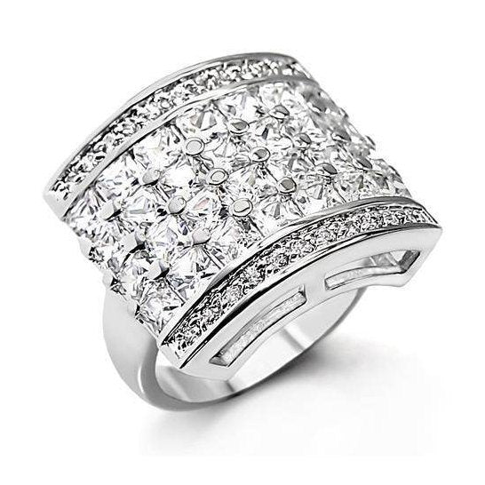 VacationGrabs Sterling Silver Cocktail Ring for Women