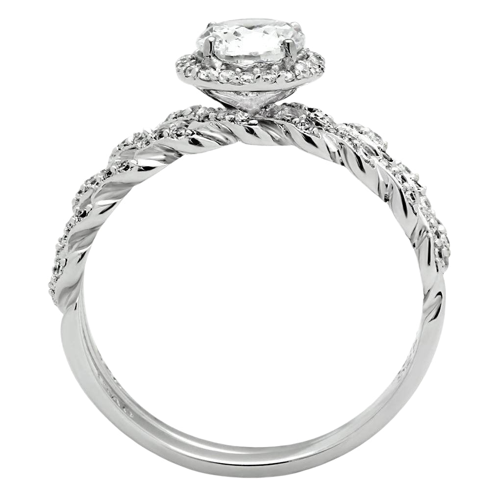 VacationGrabs Sterling Silver Engagement Ring for Women