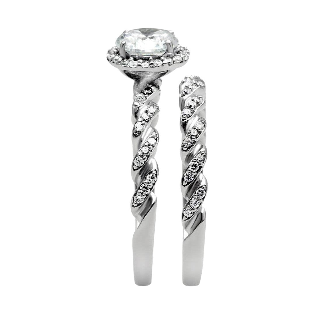 VacationGrabs Sterling Silver Engagement Ring for Women