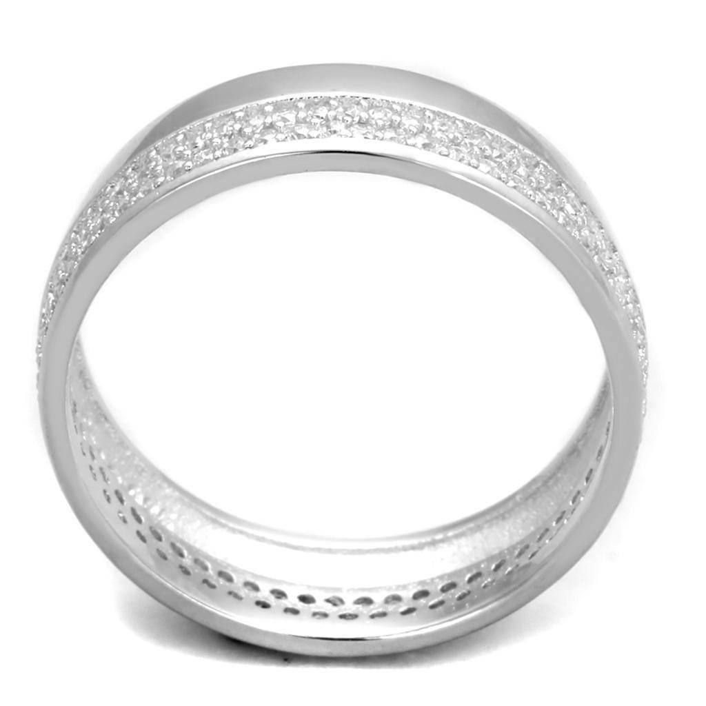 VacationGrabs Sterling Silver Eternity Band for Women