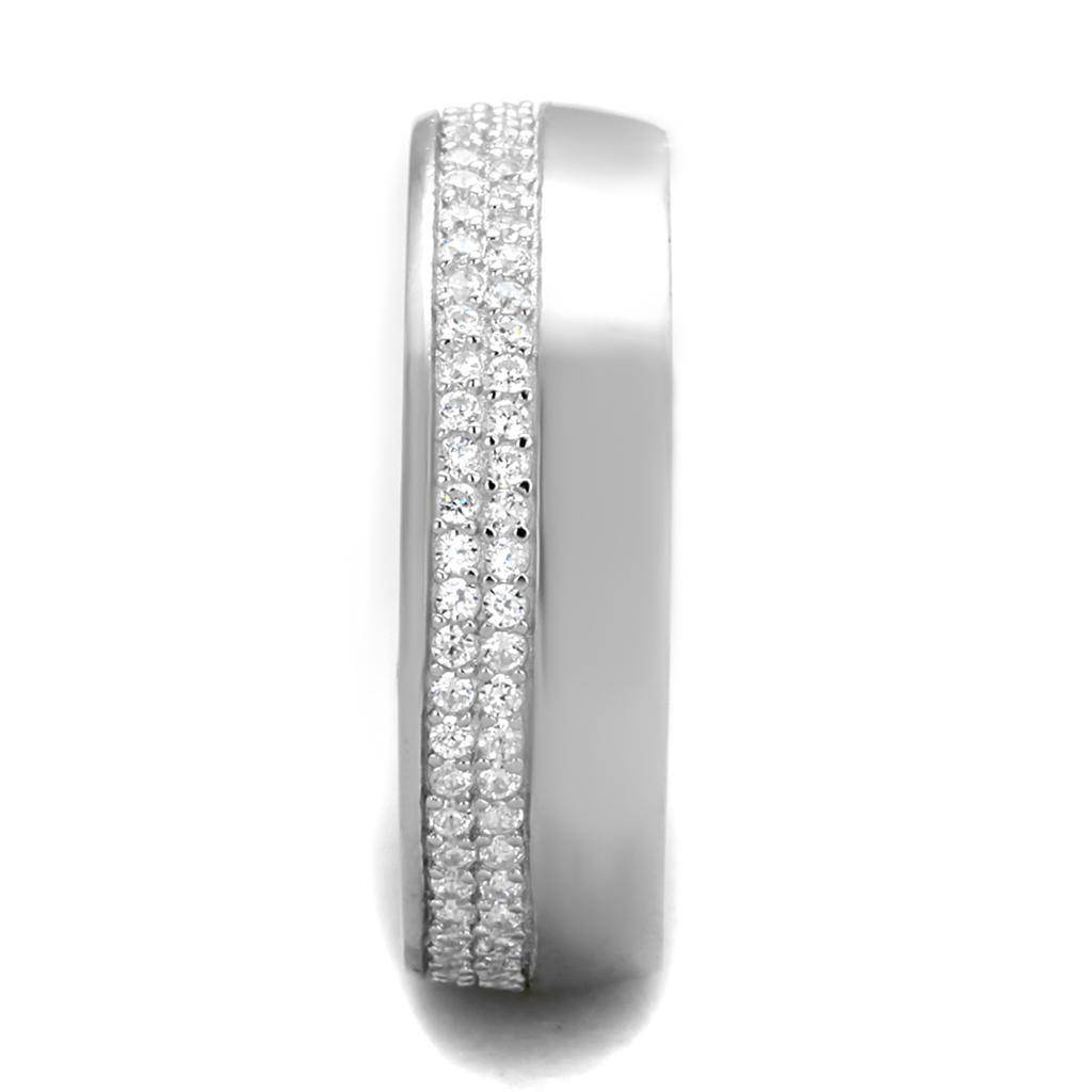VacationGrabs Sterling Silver Eternity Band for Women