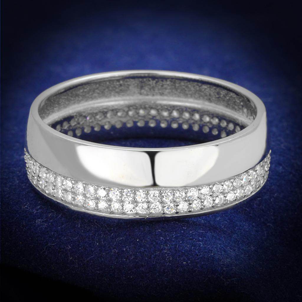 VacationGrabs Sterling Silver Eternity Band for Women