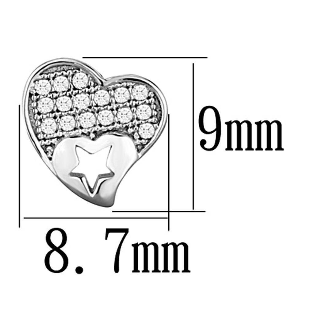 VacationGrabs Sterling Silver Heart Earrings for Women