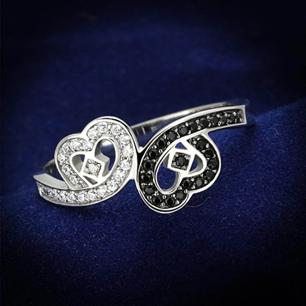 VacationGrabs Sterling Silver Heart Ring for Women