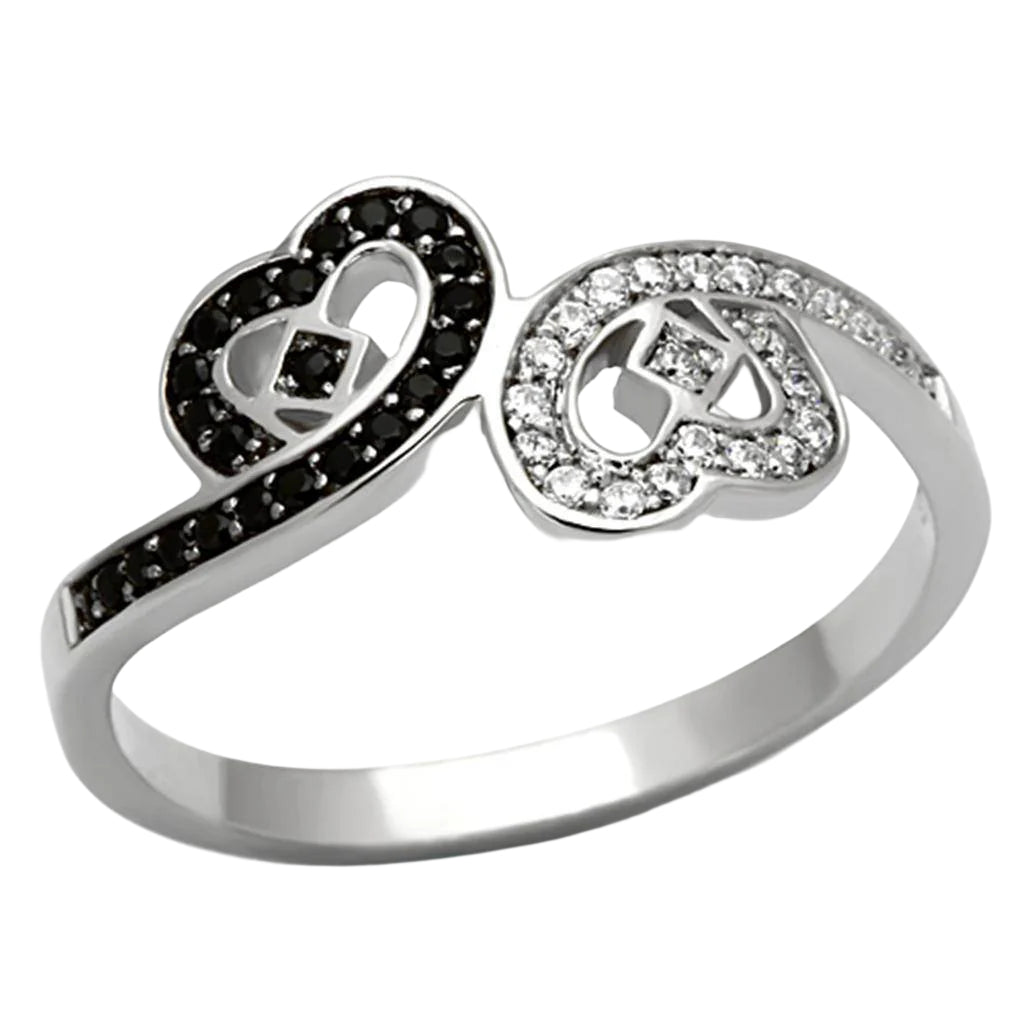 VacationGrabs Sterling Silver Heart Ring for Women