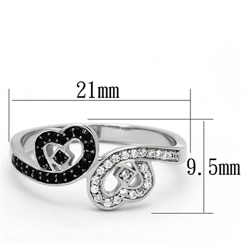 VacationGrabs Sterling Silver Heart Ring for Women