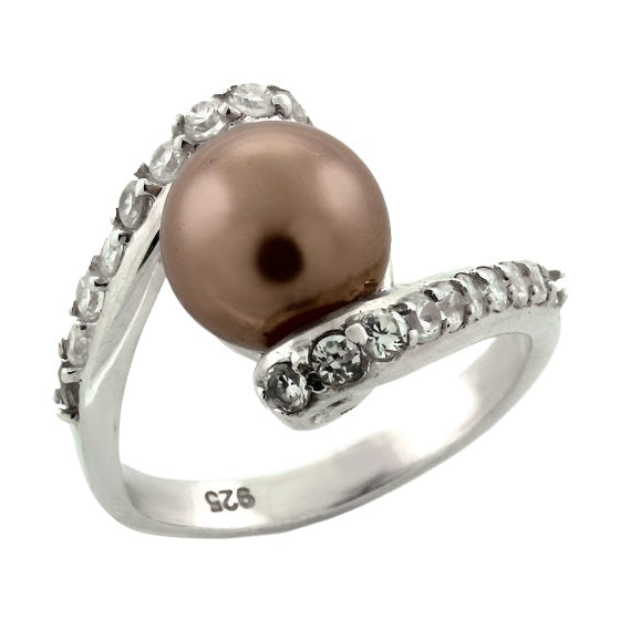 Sterling Silver Jewelry for Vacation - Elegant Pearl Ring