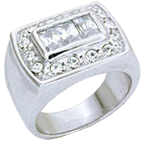 VacationGrabs Sterling Silver Statement Ring for Men