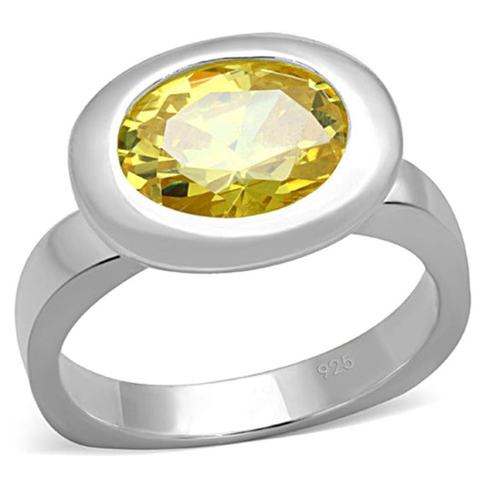 VacationGrabs Sterling Silver Statement Ring with Gemstone